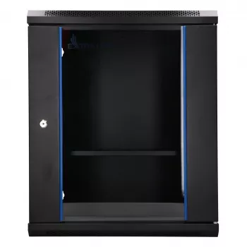 Extralink Lite 12U 530X400 Armadio rack a parete nero con ripiano