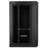 Extralink Lite 12U 530X400 Armadio rack a parete nero con ripiano