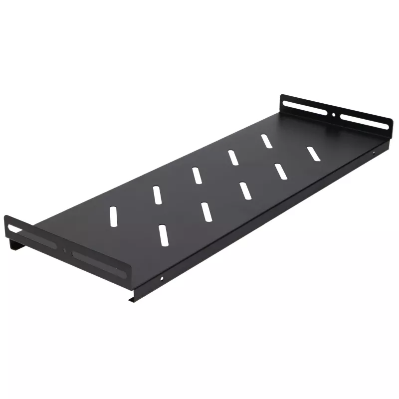 Extralink Lite 12U 530X400 Armadio rack a parete nero con ripiano