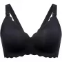 Momcozy YN46 Reggiseno da allattamento contenitivo senza cuciture con motivo floreale nero XL