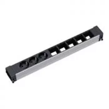 Distributore di corrente 3 prese AC Bachmann 909.006 nero argento