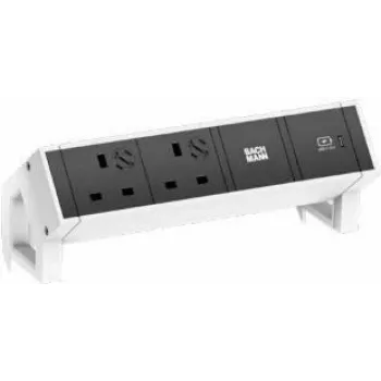 Bachmann DESK2 2xUK 1xUSB A&C 22W 0,2 m (902.944)