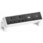 Bachmann DESK2 2xUK 1xUSB A&C 22W 0,2 m (902.944)