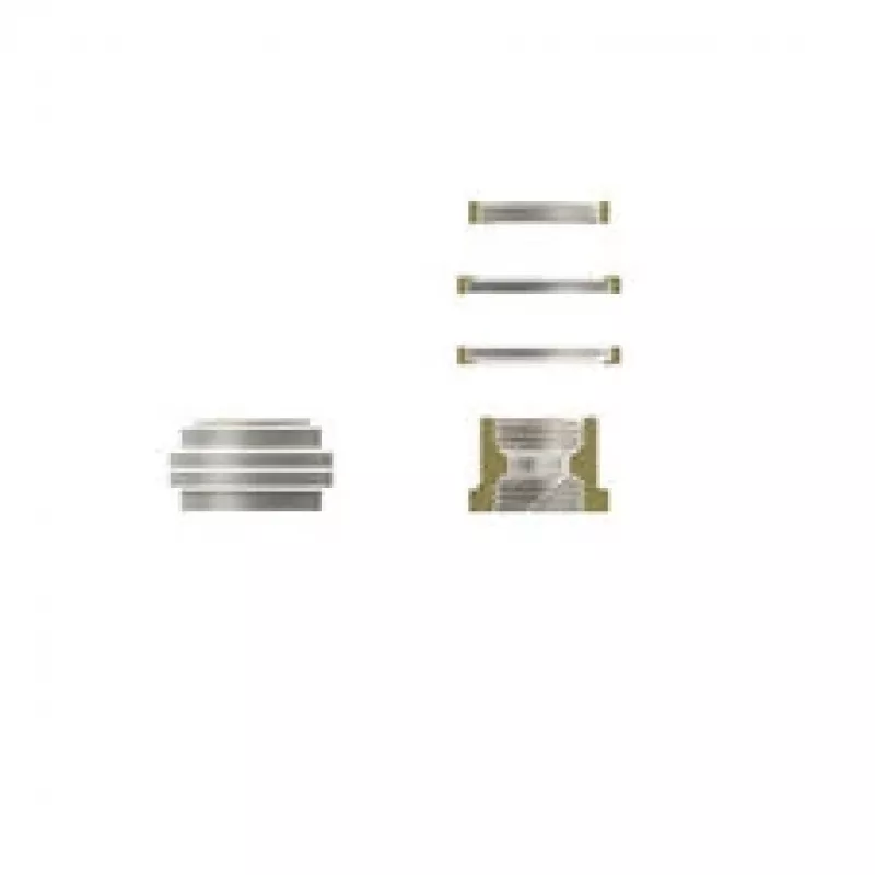 Thermal Grizzly DeltaMate Pass Through – raccordo per raffreddamento a liquido, nichel opaco, 1 pz. (TG-DM-FIT-0216)