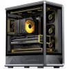 Case PC Jonsbo D401, Midi Tower, ATX, vetro temperato – nero