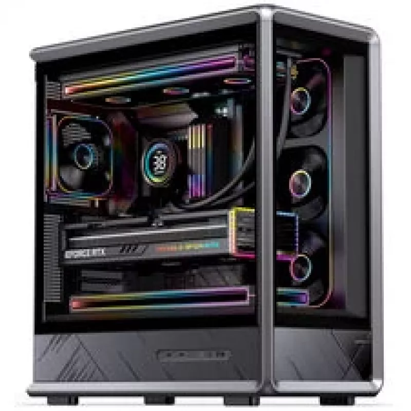 Case PC Jonsbo D401, Midi Tower, ATX, vetro temperato – nero