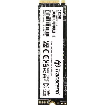 Transcend MTE712A - SSD - crittografato - 512 GB - interno - M.2 2280 (double-sided) - PCIe 4.0 x4 (NVMe) - AES a 256 bit - Self-Encrypting Drive (SED), TCG Opal Encryption 2.0 (TS512