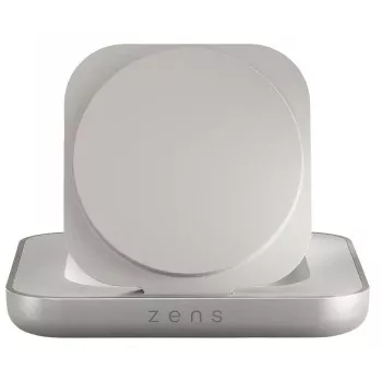 Caricabatterie magnetico wireless da comodino Zens ZESC20W/00 — bianco, ricarica wireless 15W compatibile MagSafe