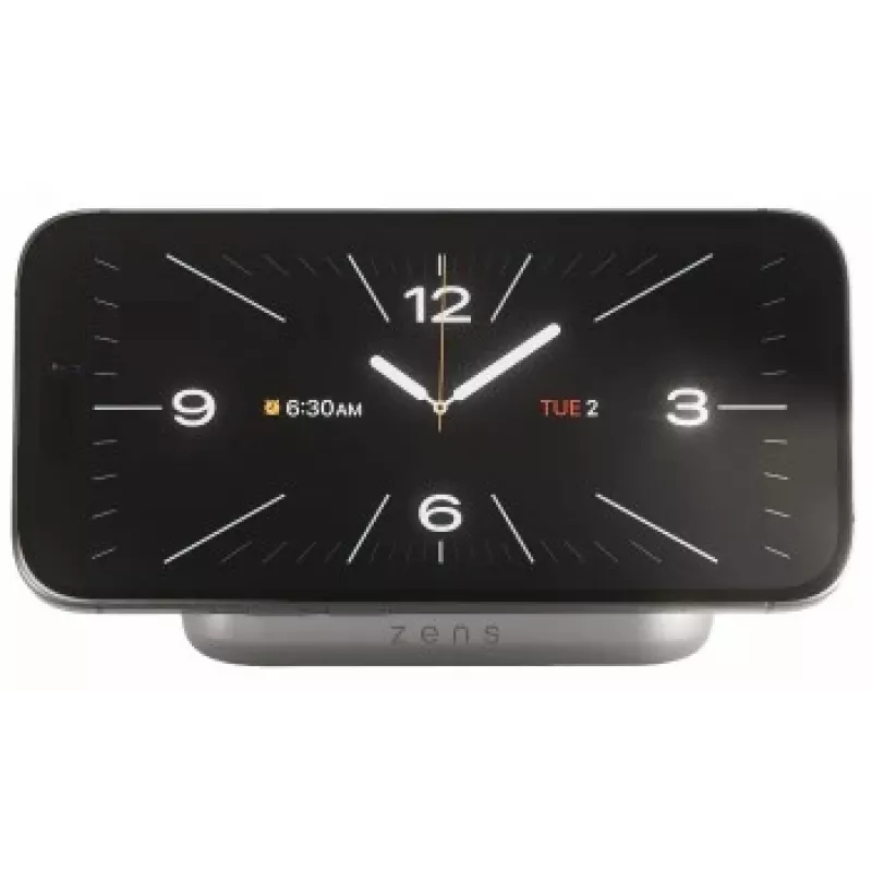 Caricabatterie magnetico wireless da comodino Zens ZESC20W/00 — bianco, ricarica wireless 15W compatibile MagSafe