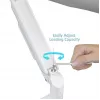 Supporto monitor GEMBIRD MA-DA2-06-W per schermi da 17–32 inch, montaggio a morsetto/binario da tavolo, bianco