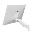 Supporto monitor GEMBIRD MA-DA2-06-W per schermi da 17–32 inch, montaggio a morsetto/binario da tavolo, bianco