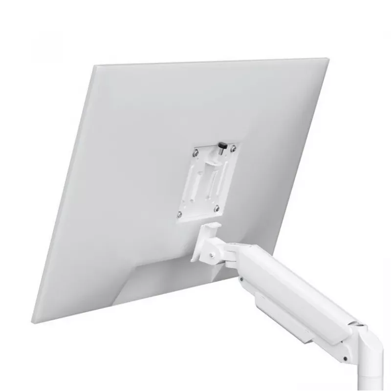 Supporto monitor GEMBIRD MA-DA2-06-W per schermi da 17–32 inch, montaggio a morsetto/binario da tavolo, bianco