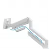 Supporto monitor GEMBIRD MA-DA2-06-W per schermi da 17–32 inch, montaggio a morsetto/binario da tavolo, bianco