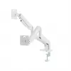 Supporto monitor GEMBIRD MA-DA2-06-W per schermi da 17–32 inch, montaggio a morsetto/binario da tavolo, bianco
