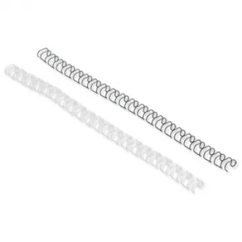 Anelli di rilegatura GBC MultiBind 8mm, nero, 130 fogli, A4, 187 mm, 91 mm, 100 pezzi