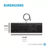 HP 125 tastiera con filo full-size USB a membrana nero