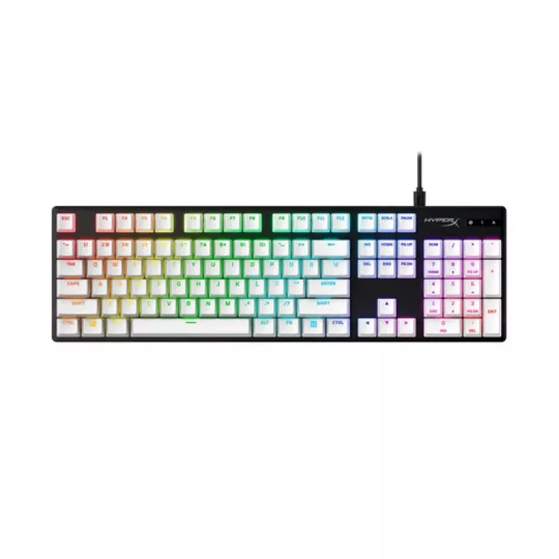 Set di tasti per tastiera, HP HyperX Full Key Set Keycaps, bianco, compatibile con HyperX e la maggior parte delle tastiere meccaniche