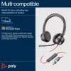 HP Poly Blackwire 8225 cuffie USB-C, con filo, ufficio/call center, 185 g, cuffie, nero