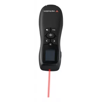 Verbatim Keynote presentatore wireless con display LCD, RF, USB, 30 m, nero