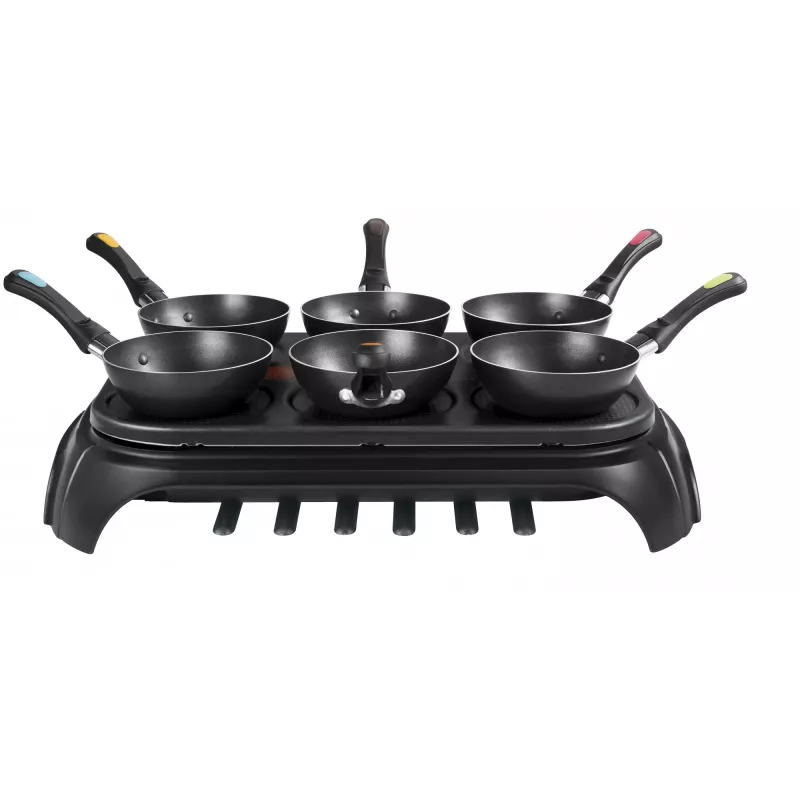 Tefal WokParty Duo PY5828 nero, acciaio inox 1000 W
