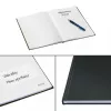 Leitz Quaderno Solid copertina rigida A5 a righe 90 g 80 fogli, monocromatico, nero, A5, 80 fogli, lucido, 80 g/m²