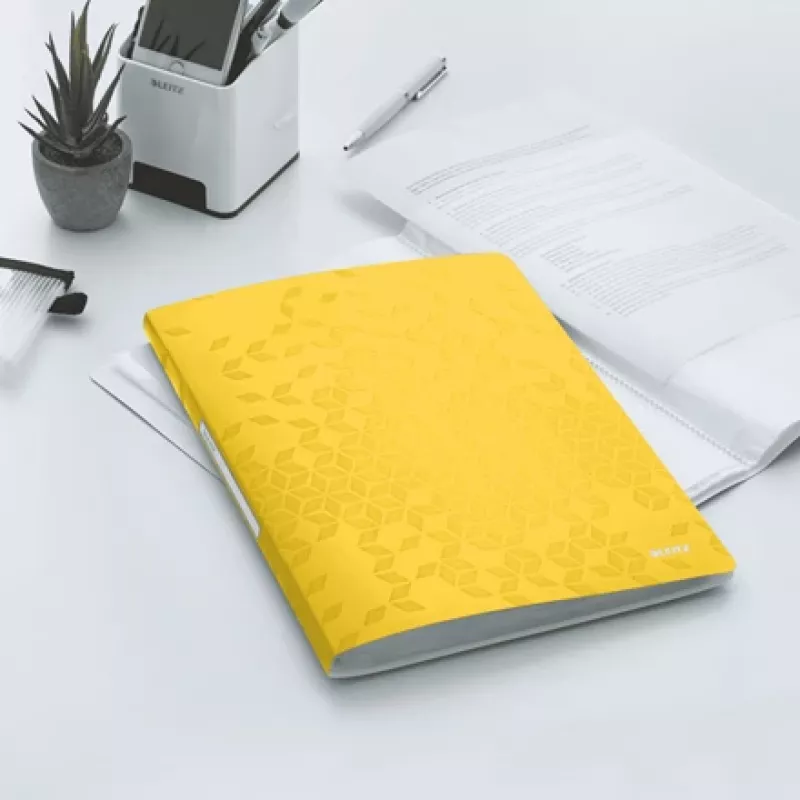 Leitz Display Book WOW PP 20 tasche, giallo, polivinilcloruro (PVC), 20 tasche, A4, 231 mm, 13 mm