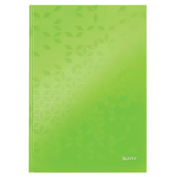 Leitz Quaderno WOW A4 a righe con copertina rigida 90g/80 fogli, fantasia, verde, A4, 80 fogli, 80 g/m², carta a righe