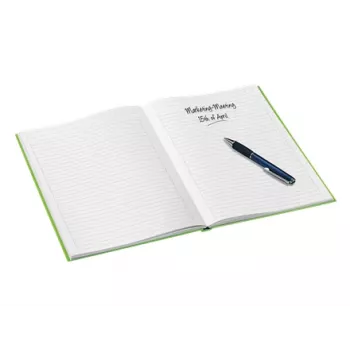 Leitz Quaderno WOW A4 a righe con copertina rigida 90g/80 fogli, fantasia, verde, A4, 80 fogli, 80 g/m², carta a righe