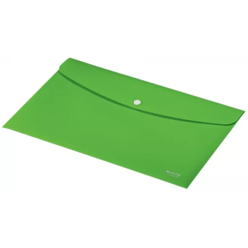 Leitz Cartella portadocumenti Recycle, cartella a risvolto, A4, polipropilene (PP), verde, orizzontale, 60 fogli