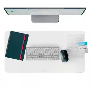 Leitz Tappetino da scrivania grande trasparente, trasparente, polivinilcloruro (PVC), 360 mm, 700 mm, 1 mm, 300 g