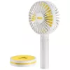 Ventilatore a mano Unold Breezy 86610, bianco/giallo