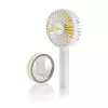 Ventilatore a mano Unold Breezy 86610, bianco/giallo