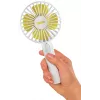 Ventilatore a mano Unold Breezy 86610, bianco/giallo