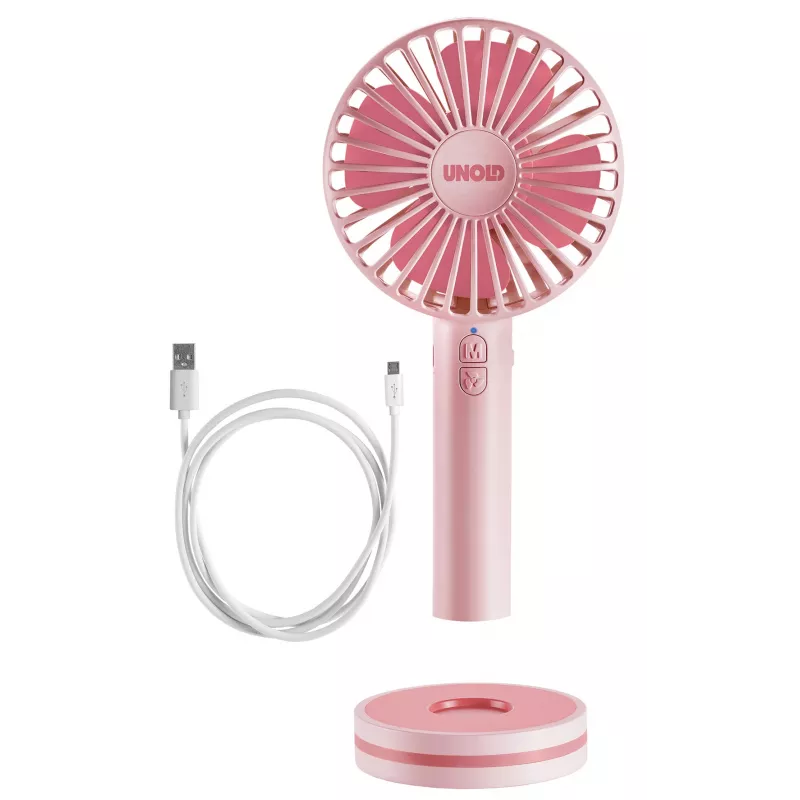 Ventilatore a mano Unold Breezy 86614, rosa