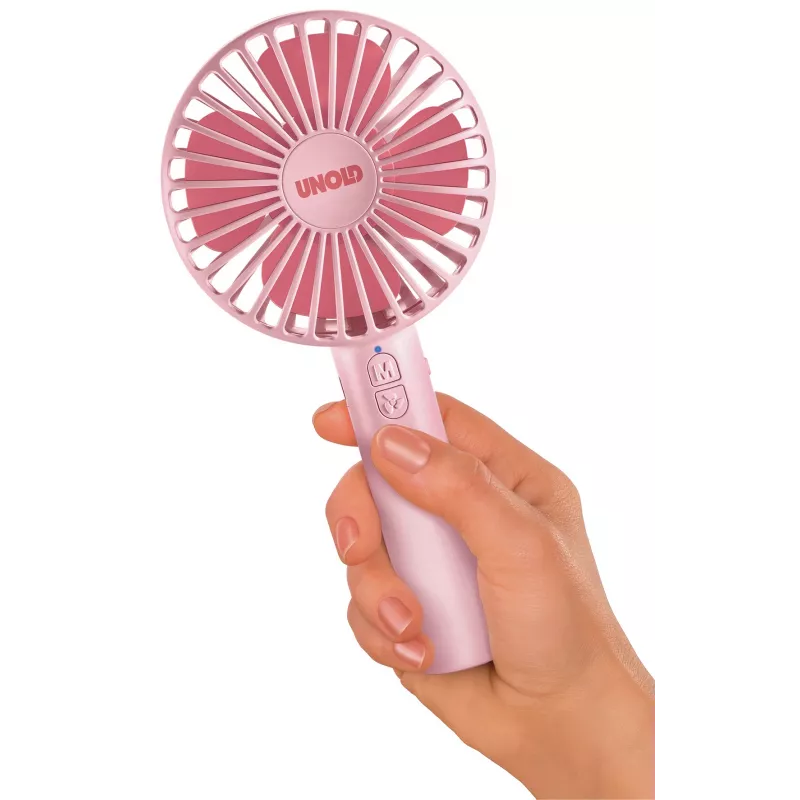 Ventilatore a mano Unold Breezy 86614, rosa