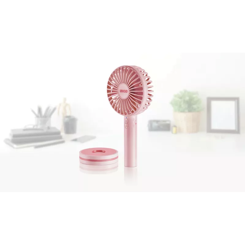 Ventilatore a mano Unold Breezy 86614, rosa