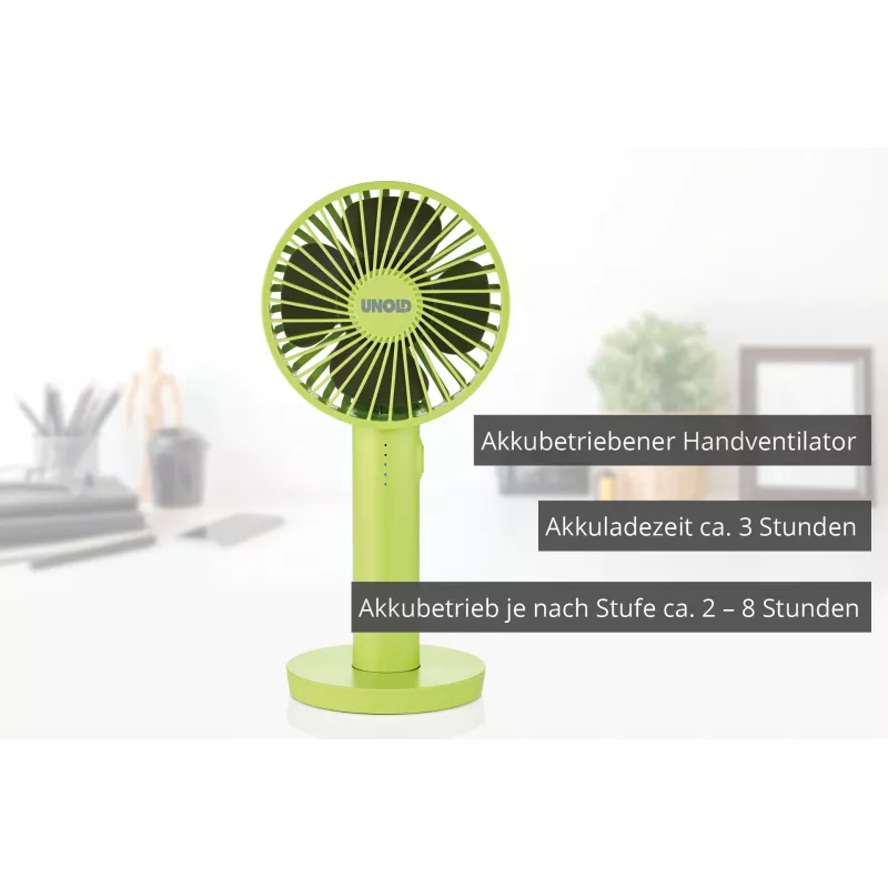 Ventilatore a mano Unold Breezy II verde 10 cm