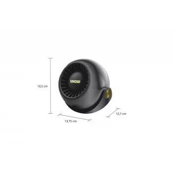 Ventilatore personale compatto Unold Breezy Bowl 86675, nero
