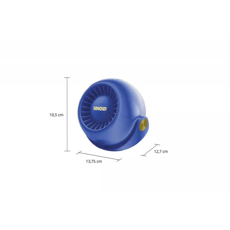 Ventilatore personale compatto Unold Breezy Bowl 86679, nero/blu