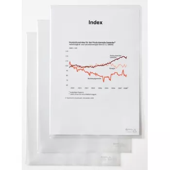 Cartella portadocumenti Rexel - Standard, A4, PVC, trasparente, 229 mm, 318 mm, 20 mm