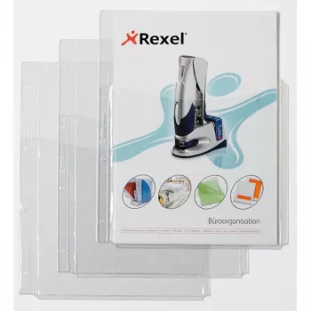 Cartelle Rexel Extraklasse con copertina anteriore, 210 x 297 mm (A4), trasparente, policloruro di vinile, 0,18 mm, 220 mm, 318 mm