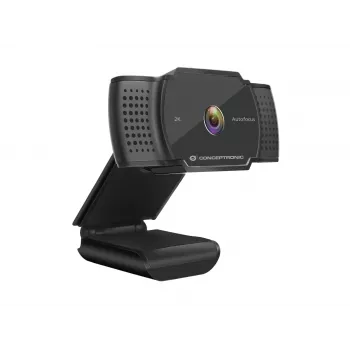 Webcam Conceptronic AMDIS 2K Super HD con autofocus e microfono