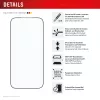 Pellicola protettiva per display e.v.i. Displex Premium per iPhone 17 Pro Max con Mount Master (antigraffio e antimacchia, trasparente/nero)