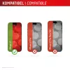 Protezione schermo e custodia e.v.i. Displex per Apple iPhone 17, vetro temperato, trasparente, applicazione a secco, antigraffio