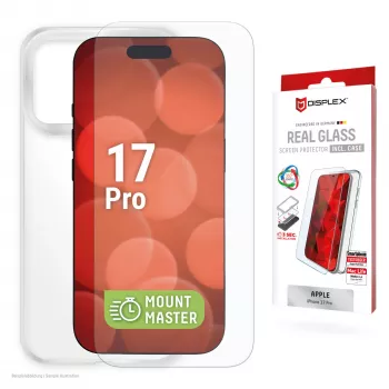 Protezione display + custodia e.v.i. per Apple iPhone 17 Pro – vetro temperato, trasparente, antigraffio e antishock