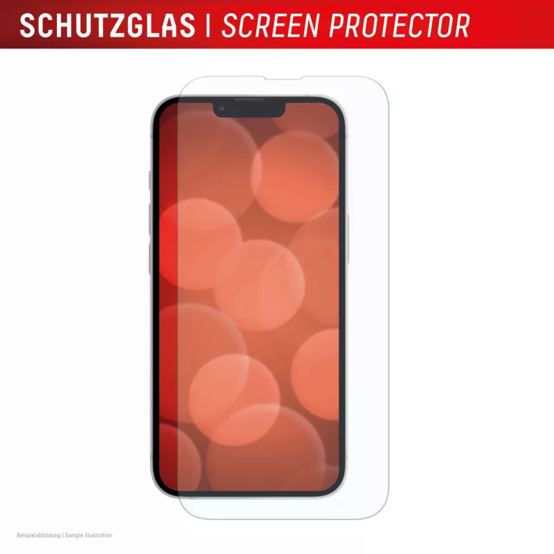 Pellicola protettiva in vetro temperato Displex (10H) e.v.i. per Apple iPhone 16e/17e — antigraffio, antimacchia e antishock, trasparente