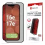 Protezione display privacy in vetro temperato e.v.i. Displex (10H) per Apple iPhone 16e/17e con filtro privacy, antishock e antigraffio
