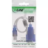 InLine 33304X cavo adattatore USB-seriale con ferrite, USB-A su connettore maschio Sub-D 9 poli