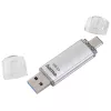 Hama C-Laeta chiavetta USB 64 GB USB Type-A / USB Type-C 3.2 Gen 1 (3.1 Gen 1) argento