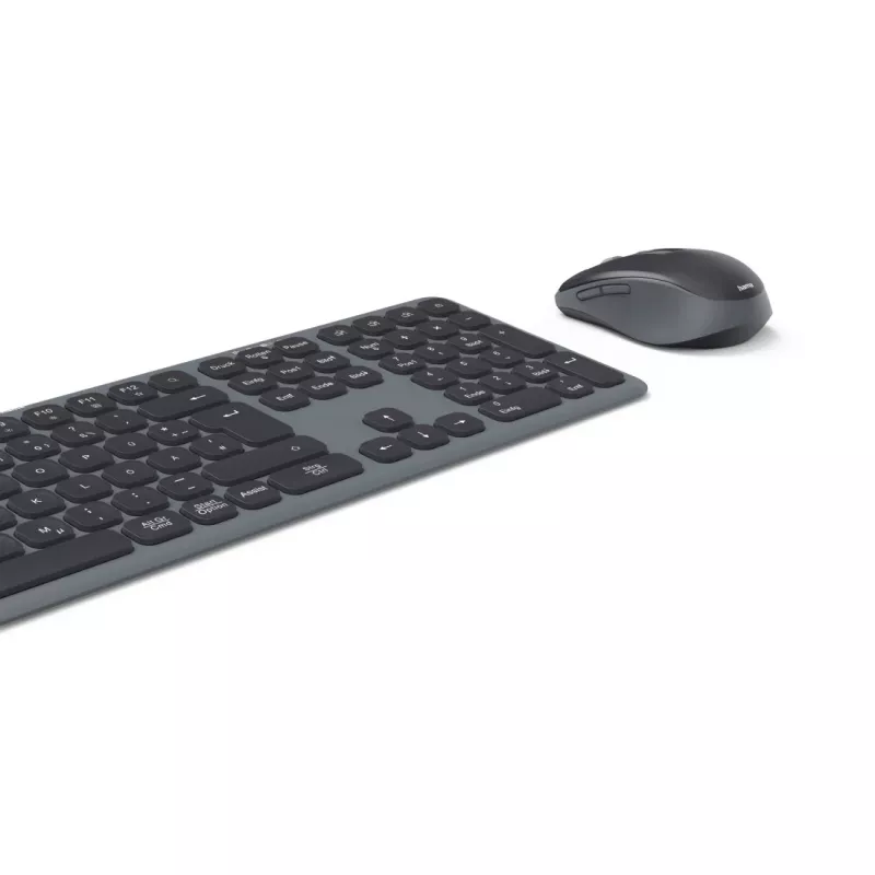 Hama WKM-550 tastiera mouse inclusi home/office RF wireless + Bluetooth QWERTZ tedesco nero